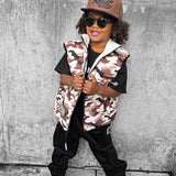 Reversible Puffer Vest in Ranger