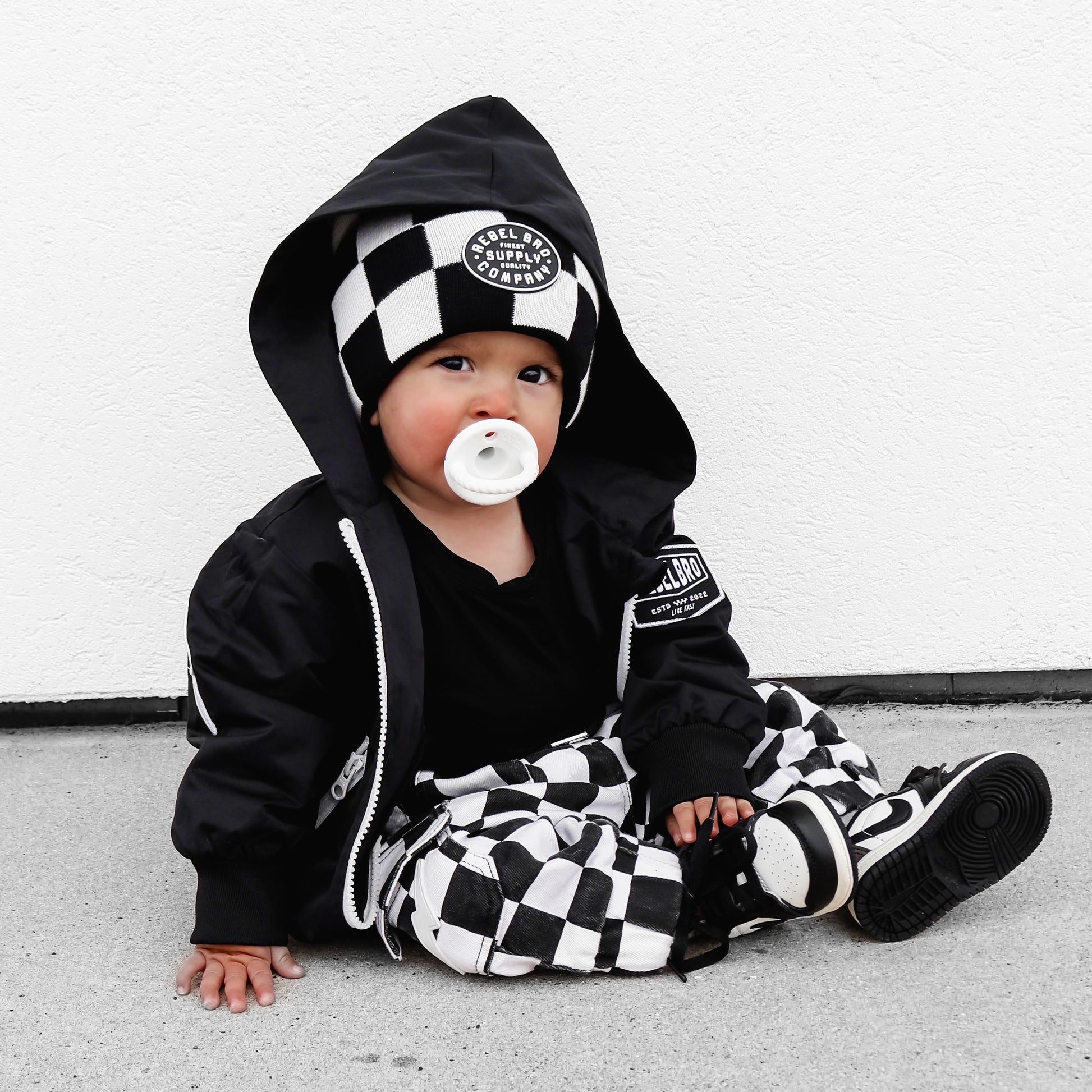 Live Fast Hydro Bomber Jacket in Black (FINAL SALE)