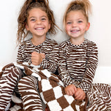 Bamboo Two Piece Set in Desert Zebra