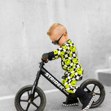 Bamboo Zippy Sleeper in Neon Electric Lime Smileys