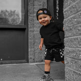 Everyday Cotton Shorts Set in Black