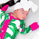 Ruffled Bamboo Zippy Sleeper in Palm Paradise