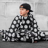 Organic Muslin Quilt in Mr. Brightside x Black + Cream Checkered