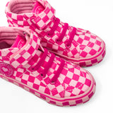 SK8TR Hi-Top in Bubble Gum Checkered