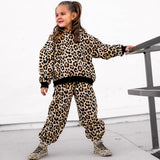 Fleece Hoodie + Sweatpants Set in Ava (Leopard)