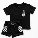 Everyday Cotton Shorts Set in Black