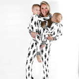 Women’s Bamboo Henley Two Piece Set in Merry Mischief