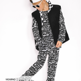 Organic Ribbed Set in Urban Drip [Midnight Edition]