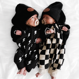 Hooded Fleece Romper in Jagger