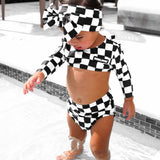 UPF50+ Cropped Two Piece Swimsuit in Venice