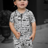 Bamboo Zippy Shortie in Urban Drip