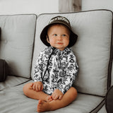 UPF50+ Swim Romper in Sink or Swim