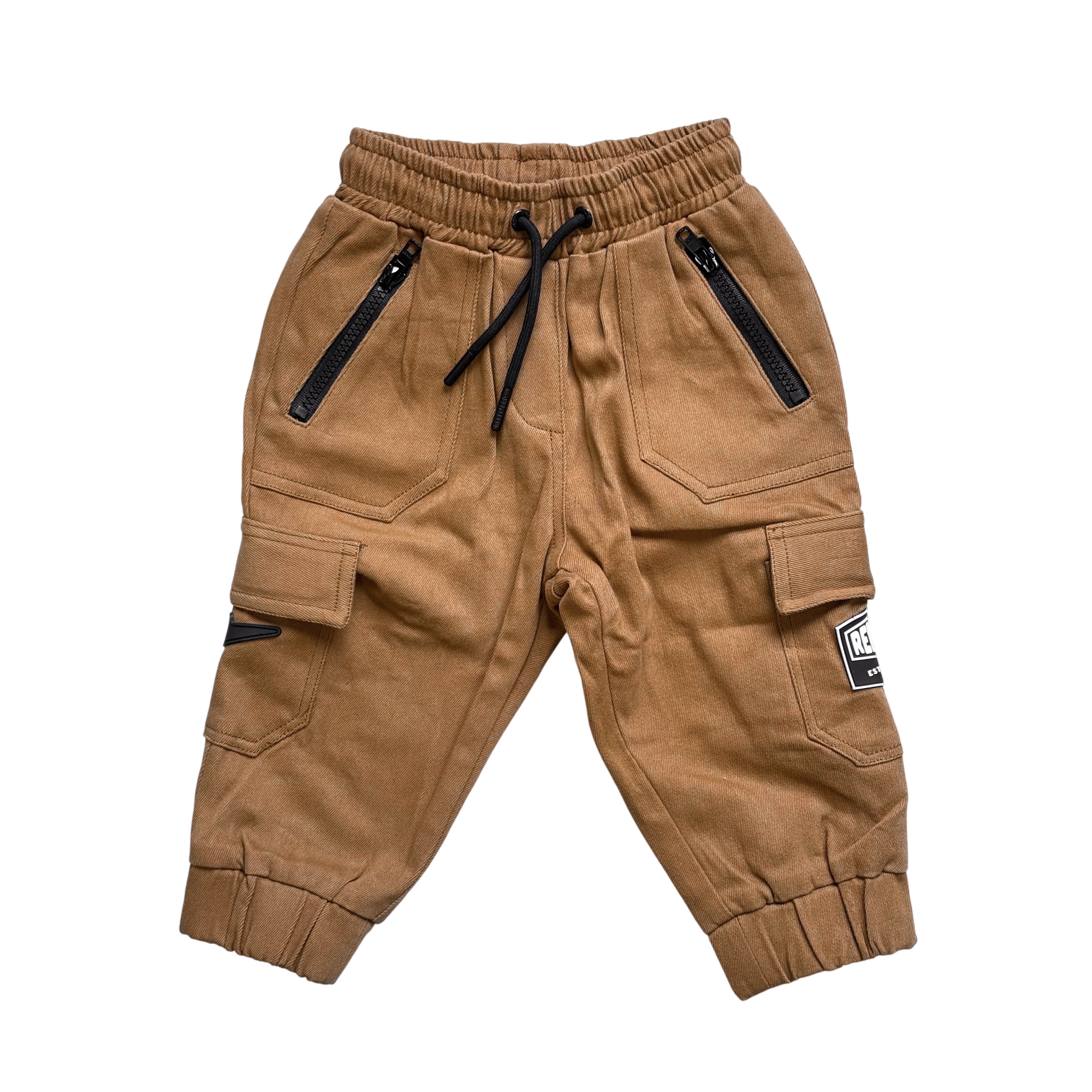 Rebel Cargo Pant in Dark Khaki - Rebel Bro