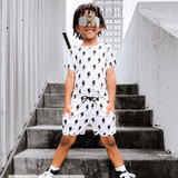Biker Two Piece Set in Bowie