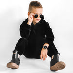 The Core-Classic Midi Boot in Black / Taupe - Rebel Bro
