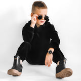 The Core-Classic Midi Boot in Black / Taupe - Rebel Bro