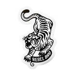 Rebel Bro Traditional-Style Tattoo Tiger Sticker - Rebel Bro