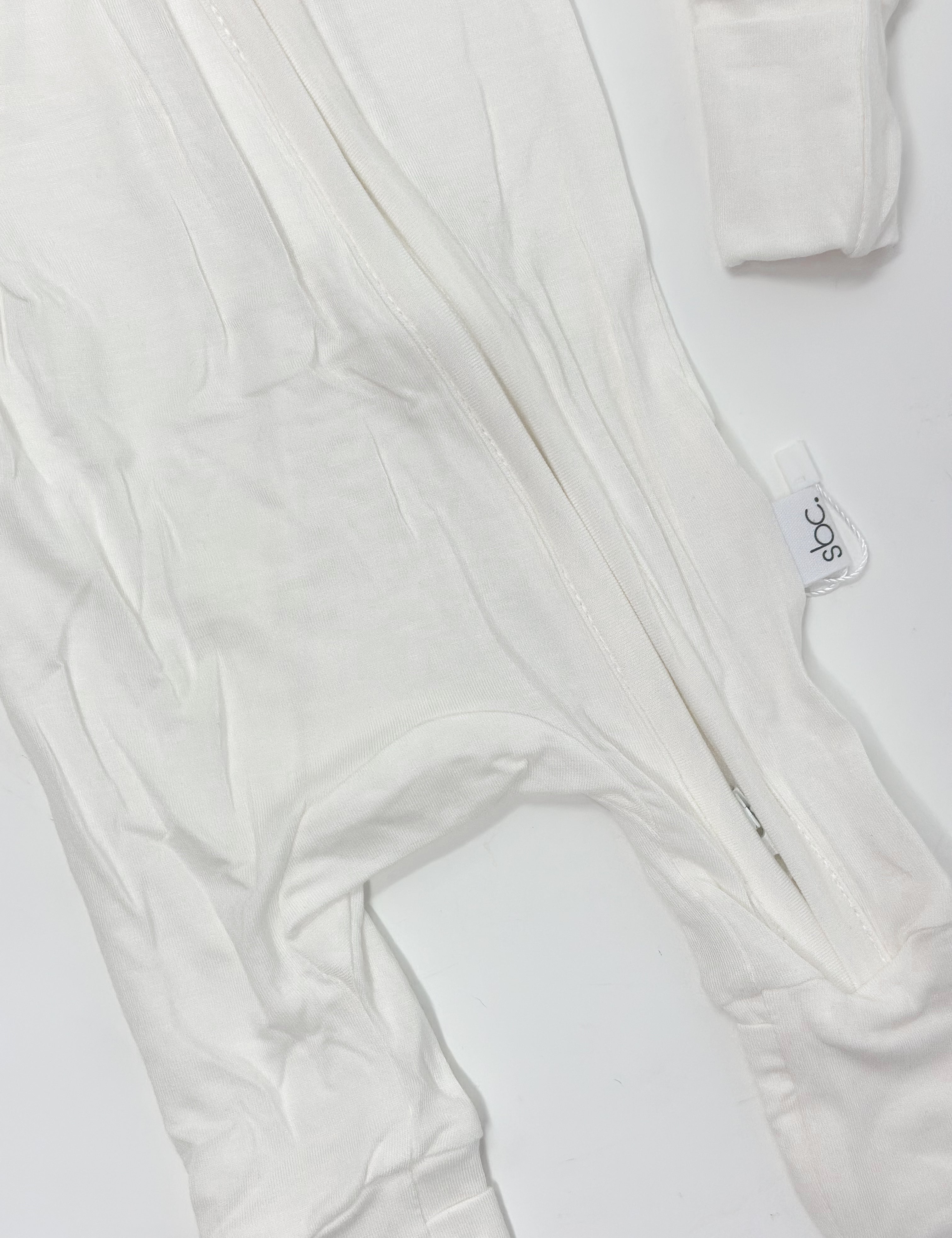 Ribbed Vanilla Zippy Sleeper - Rebel Bro