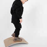 SK8TR Hi-Top in Taupe + Black Checkered (PREORDER)