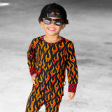 Bamboo Two Piece Set in Caliente