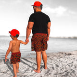 Men's Hybrid Swim Trunks in Caliente