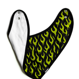 Bamboo Bandana Bib in Radioactive Fuego