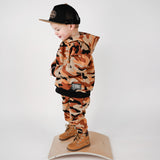 Fleece Hoodie + Sweatpants Set in Ranger