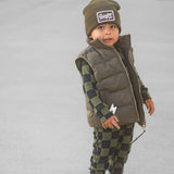 Puffer Vest in Olive