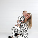 Women’s Bamboo Henley Two Piece Set in Merry Mischief