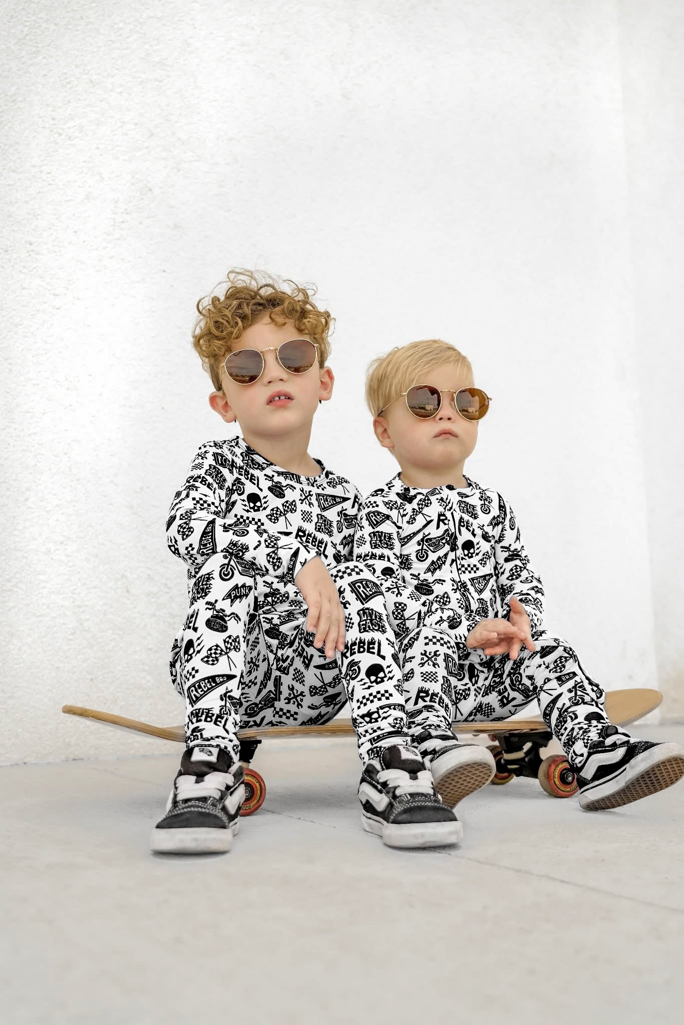 Bamboo Two Piece Set in Live Fast - Rebel Bro