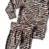 Bamboo Two Piece Set in Desert Zebra