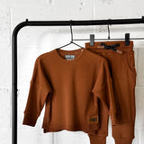 Organic Ribbed Set in Rust (PREORDER)