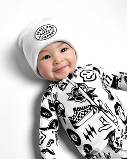 Image of Ridge Beanie in Snow (FINAL SALE)