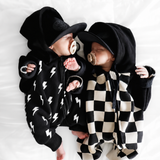 Hooded Fleece Romper in Jagger