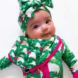 Bamboo Bandana Bib in Palm Paradise