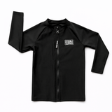UPF50+ Long Sleeve Rash Guard in Black