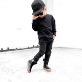 RB x LB The Core-Classic Midi Boot in Black / Taupe - Rebel Bro