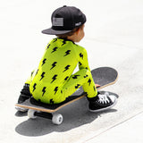 Bamboo Zippy Sleeper in Neon Electric Lime x Jagger