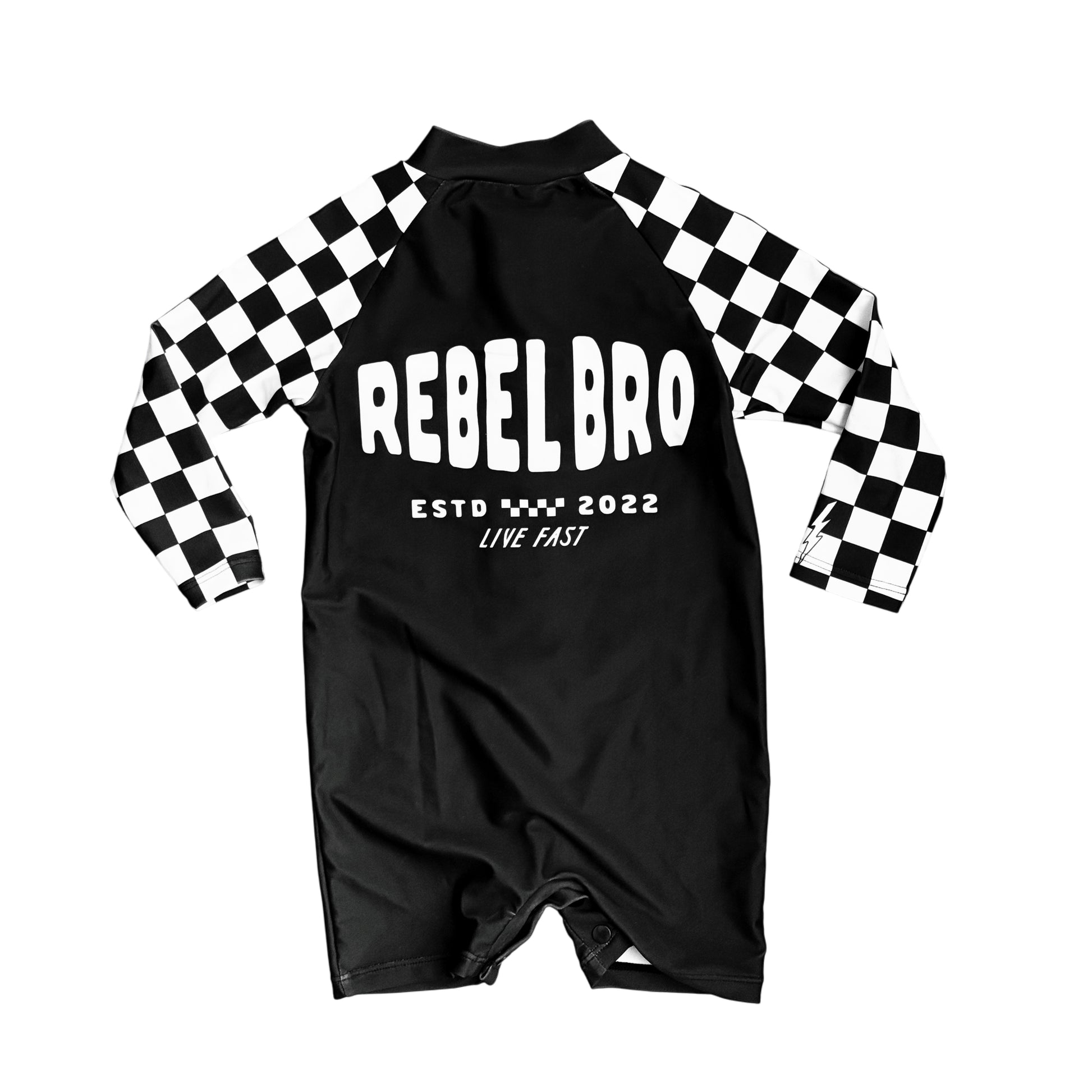 UPF50+ Swim Romper in Off The Wall
