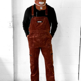 Men's Overall in Rust Corduroy