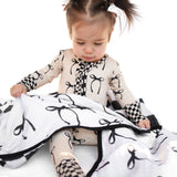 Organic Muslin Quilt in Lana (Bows) x Venice