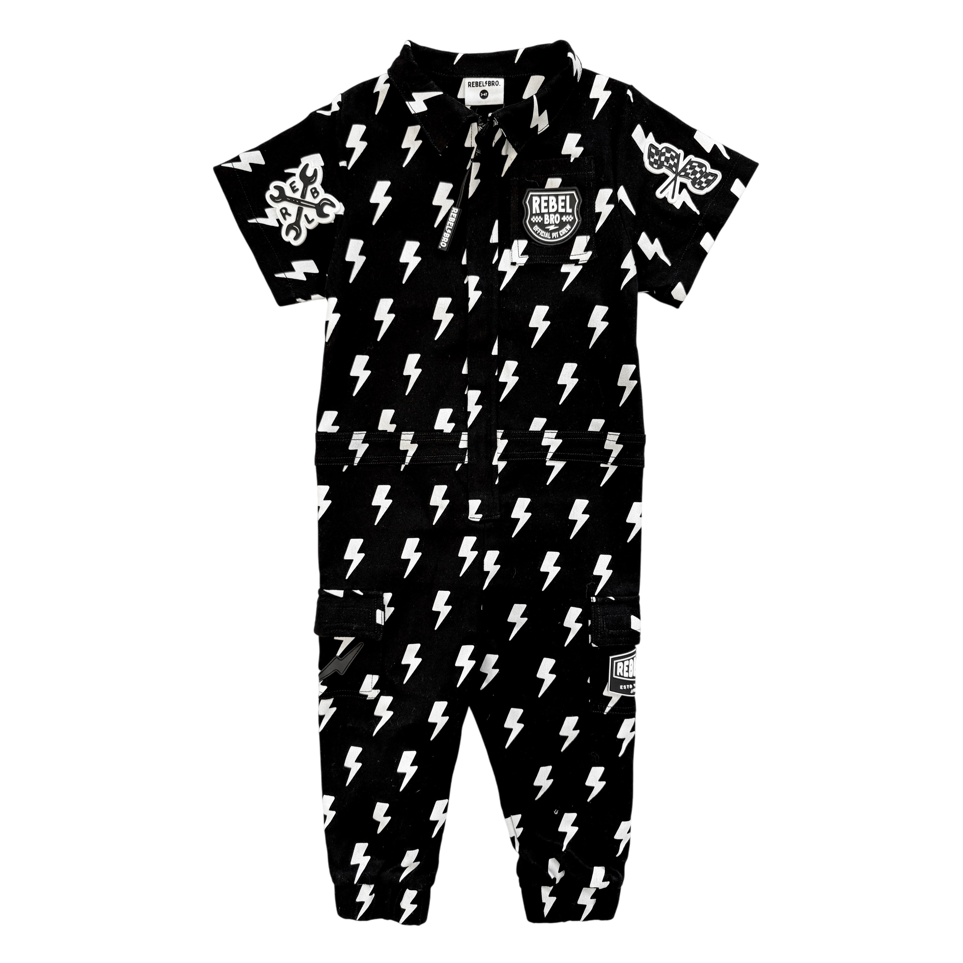 Pit Crew Romper in Jagger - Rebel Bro