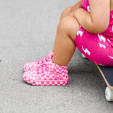 SK8TR Hi-Top in Bubble Gum Checkered