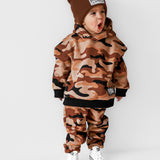 Fleece Hoodie + Sweatpants Set in Ranger