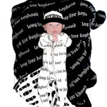 Bamboo Zippy Sleeper in Long Live Boyhood - Rebel Bro