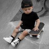 Bamboo Biker Shorts in Urban Drip