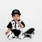 Hooded Rebel Short Sleeve Romper in Bowie - Rebel Bro
