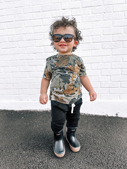 Image of The Core-Classic Midi Boot in Black / Taupe