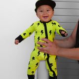 Bamboo Zippy Sleeper in Neon Electric Lime x Jagger