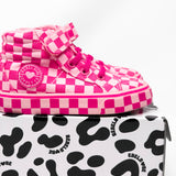SK8TR Hi-Top in Bubble Gum Checkered